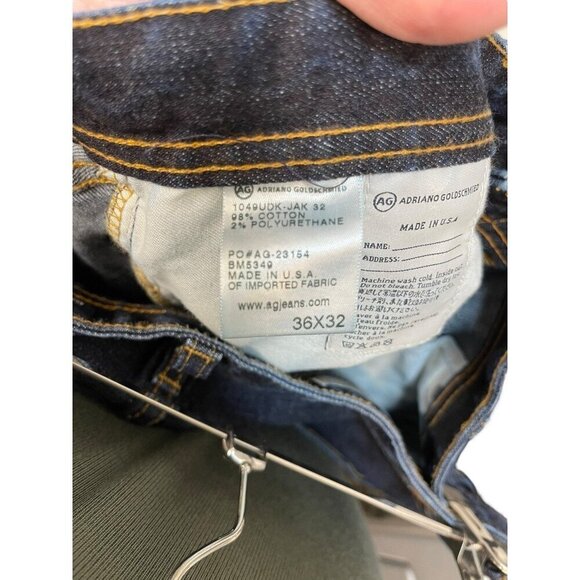 AG Adriano Goldschmied Men's The Protégé Straight Leg Denim Jeans Pants 36x28 - Picture 7 of 11